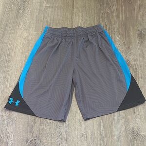 🏷️LAST CHANCE SALE $5 ITEM Under Armour Gray Blue Athletic Shorts Youth Large